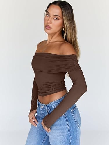 Trendy Queen Long Sleeve Shirts Tops thumbnail 3