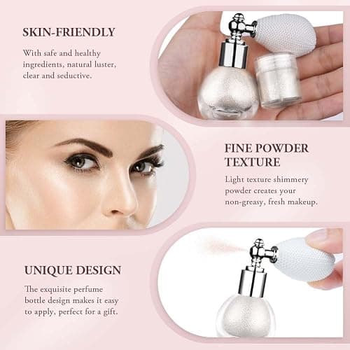 ALIIP Glitzer Spray, Glitzerspray für Haare und Kleidung Make Up Glitzer, Face Body Glitter für Halloween Karnevals Party, Glow Face Körper Sparkle Powder,006 thumbnail 4