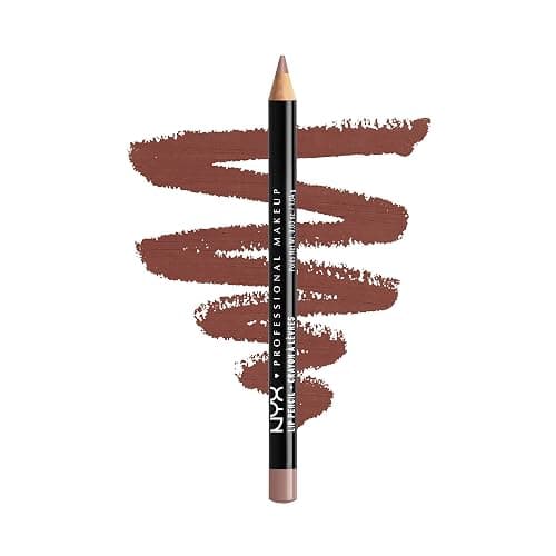 NYX PROFESSIONAL MAKEUP Slim Lip Pencil, Long-Lasting Creamy Lip Liner - Mahogany - Image 1