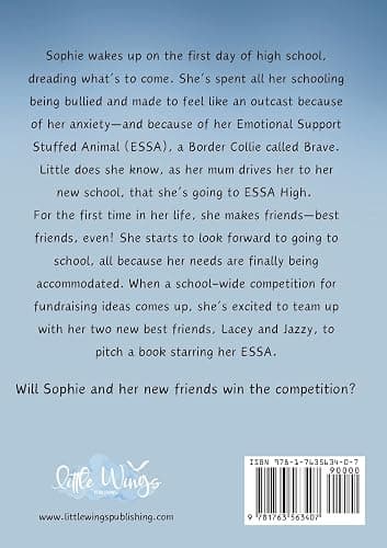 ESSA High: Sophie and Brave: A Book About Emotional Support Stuffed Animals for Kids with Autism, ADHD, and Anxiety thumbnail 2