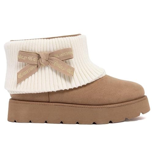 Juicy Couture Women’s Fashion Boots – Cozy Ankle Booties with Chunky Lug Sole, Soft Upper, and Pull-On Fit for Cold Weather Comfort thumbnail 2
