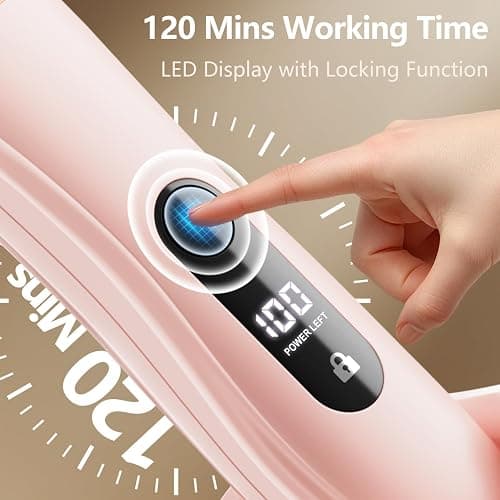 Hair Remover Razor Bikini Trimmer for Women, Painless Waterproof Electric Foil Shaver for Leg Body Armpit Facial, Cordless Ceramic Blade with USB Charging Dock, Travel Size Gifts for Her, Pink thumbnail 4