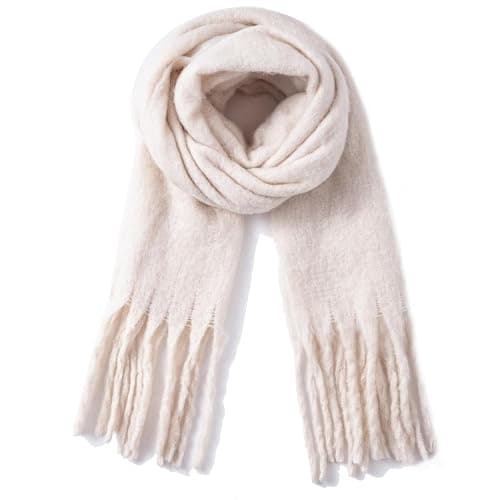 TUSHUSTY Winter Women Chunky Scarf Warm Blanket Big Thick Large Oversized Wrap Colorful Long Solid Scarves - Image 1