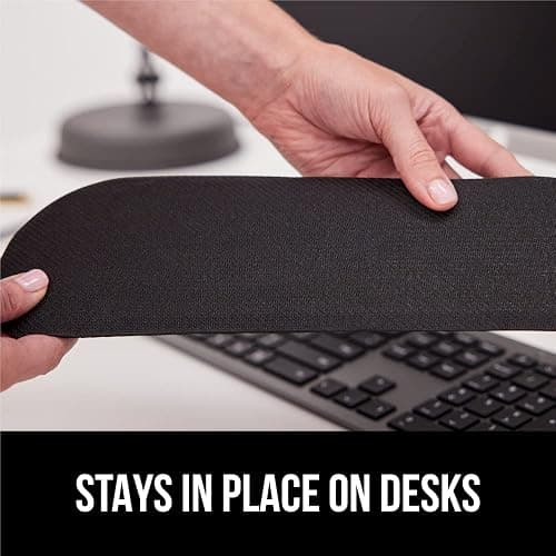 GORILLA GRIP Silky Gel Memory Foam Wrist Rest for Computer Keyboard, Mouse, Ergonomic Design for Typing Pain Relief, Desk Pads Support Hand, Arm, Mousepad Rests, Stain Resistant, 2 Piece Pad Sky Blue thumbnail 6