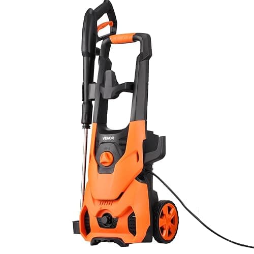 VEVOR Electric Pressure Washer, Max 4200 PSI 2.8 GPM, High-Power Cleaner with Foam Cannon & 4 Nozzles for Driveways, Cars, Fences, Patios, Home Cleaning thumbnail 9