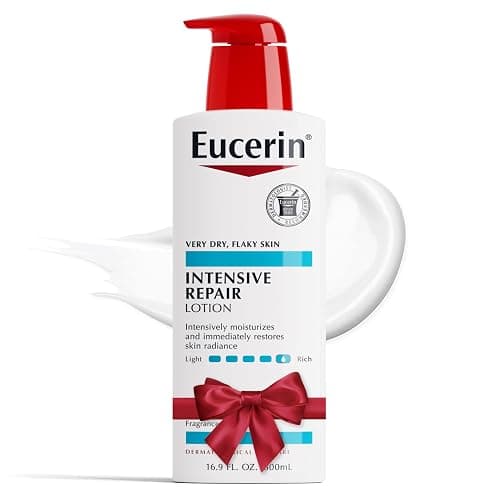 Eucerin Intensive Repair Body Lotion for Dry Skin with Alpha Hydroxy, Moisturizes, Exfoliates and Conditions, Fragrance Free and Paraben Free, Holiday Gifts for Self Care, 16.9 Fl Oz Bottle - Image 1