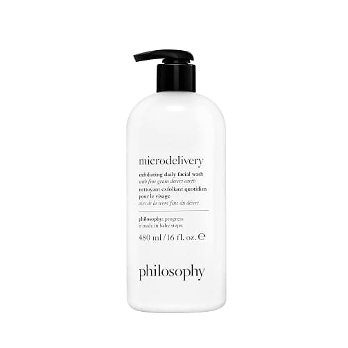 philosophy microdelivery exfoliating daily facial wash - with fine grain desert earth & gentle amino acids - scrubs away impurities & dead skin cells to alleviate dryness and rough texture - Image 1