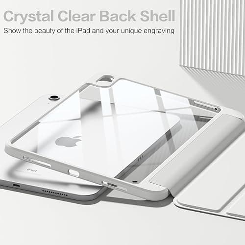 Wenlaty Compatible with iPad (A16) 11th Generation Case 11 Inch 2025, for iPad 10th Generation Case 10.9 Inch 2022 with Pencil Holder, Trifold Stand Protective Clear Back Shell, Auto Wake/Sleep, Gray thumbnail 6
