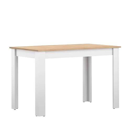 TEMAHOME Nice Dining Table, Oak/White, 110 x 70 x 73 cm - Image 1