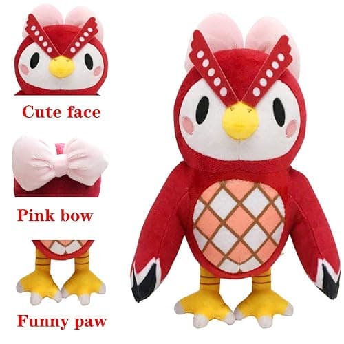 Ycixri Animal Crossing New Leaf Plush Toy Suitable for Collection, Animal Crossing: New Horizons Stuffed Owlette Doll Toy for Boy Girl Christmas Halloween Birthday Gift, 8“ (Celeste) thumbnail 3