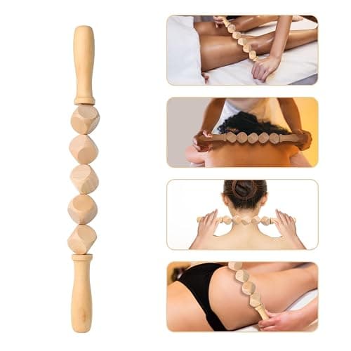Binlingdaily Outils de massage thérapeutiques 6Pcs pour façonner le corps, kit Maderoterapia pour drainage lymphatique anti-cellulite, massage incurvé en bois pour jambes et ventre thumbnail 7