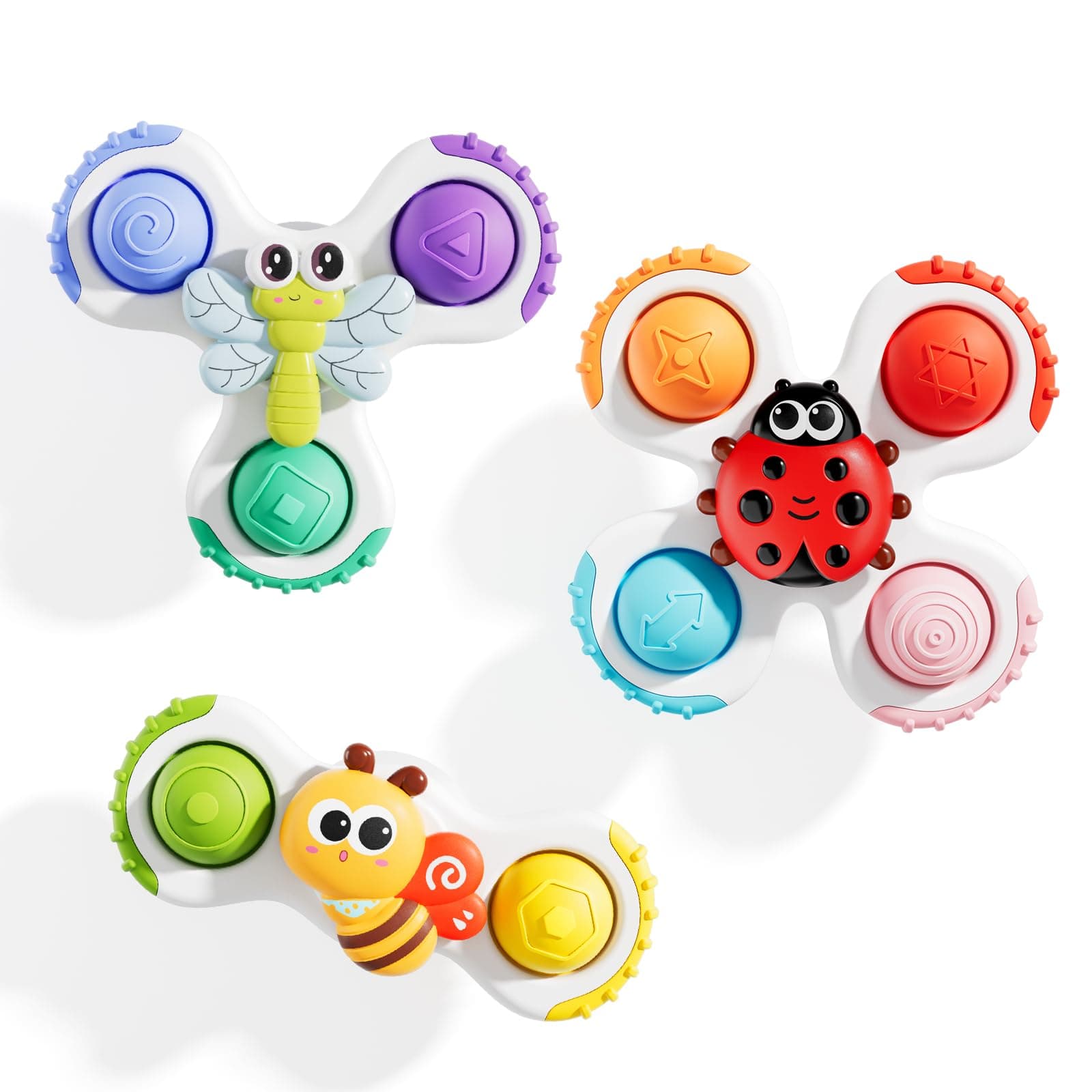 ALASOU Pop Suction Cup Spinner Toys for 1 Year Old Boy Girl Gifts - Image 1