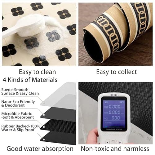 Cciphy Cute Coffee Maker Mat for Countertops Bar Accessories, Colorful Dish Drying Pad for Kitchen, Absorbent Quick Drying Mat, 12 X16 inch (Color C, 16"x12") thumbnail 4