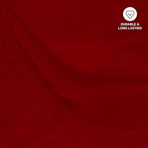 Hotella 100% Microfiber King Size Fitted Sheet Only, 78"x80" Hotel Quality Deep Pocket Bottom Sheet, Fit for 6" 8" 14" Matress, Machine Washable and Non-Fade, Snug Fit Stay in Place, DRAK RED thumbnail 6
