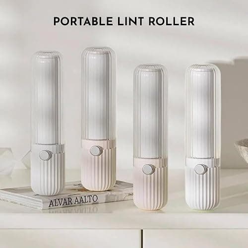 Mini Lint Roller for Clothes Reuseable Pocket Lint Remover for Travel, Portable Sticky Roller for Pet Hair, Small Lint Roller with 4 Rolls Refillable thumbnail 4