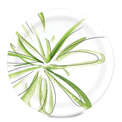Amazon Basics Everyday Paper Plates, 8.62 Inch, Disposable, 200 Count thumbnail 2