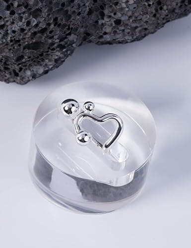 CH.yishi Handmade 925 Sterling Silver Ring Adjustable Stacking Ring Vintage Statement Ring Personalized Jewelry for Women & Men thumbnail 3