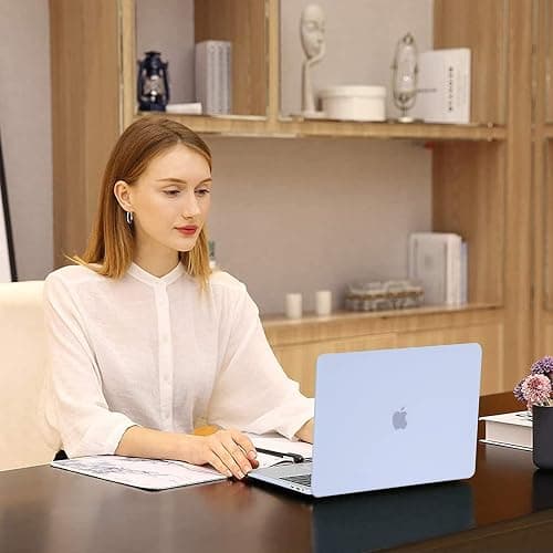 MOSISO Compatible with MacBook Pro 13 inch Case M2 2025, 2024, 2023-2016 A2338 M1 A2251 A2289 A2159 A1989 A1708 A1706, Plastic Hard Case&Keyboard Skin&Webcam Cover for MacBook Pro 13.3, Pastel Blue thumbnail 6