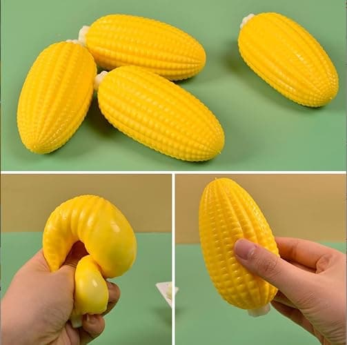 YOYOSTORE 1 Pc Corn Squishies Stress Relief Novelty Prop Tool Friends Prank Trick Anxiety Relief thumbnail 4