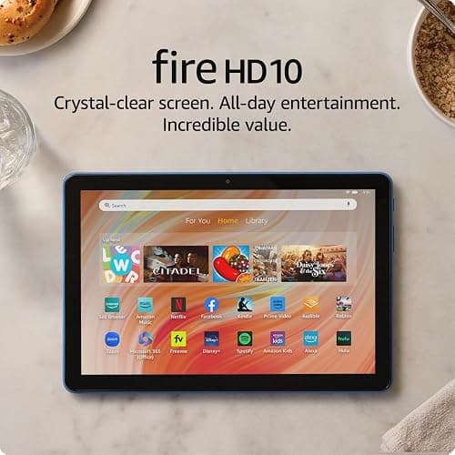 Amazon Fire HD 10 tablet (newest model) built for relaxation, 10.1" vibrant Full HD screen, octa-core processor, 3 GB RAM, 32 GB, Ocean thumbnail 7