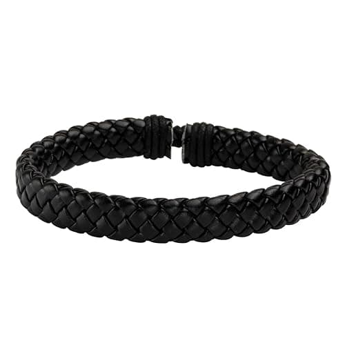Manfnee 6-12PCS Braided Faux Leather Bracelet Punk Cuff Wrap Bracelets for Men Women Adjustable - B:6pcs thumbnail 4