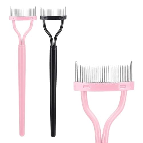 2 Pcs Eyelash Separator Tool Mascara Brushes Eyelash Comb Separator Definer Lash Comb for Combing, Separating Lashes - Image 1