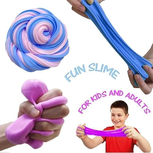 KMBTQRE Butter Slime Kit Two-Toned 9 Packed for Girl Boys Party Favors Toys, Stocking Stuffers for Kids 6 7 8 9 10 11 12 Years Old thumbnail 4