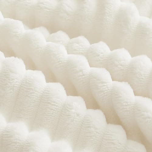 Comkei 116” Boneless Sectional Couch Modular Cloud Sofa with Ottoman for Living Room Deep Seat Corduroy Couches for Apartment Warm White thumbnail 6