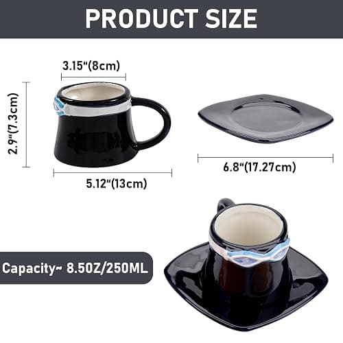parknshop Anime Merch Fun Coffee Mugs,Manga Tea Milk Coffee Cup Gift for Decorations,Cup Gifts for Christmas,Halloween,Birthday,Anniversary thumbnail 3