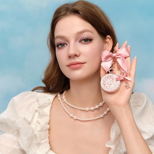 Flower Knows Bunny Garden Lip Balm & Bag Charm, Pink Keychain with Mirror | Long-Lasting Hydrating Lip Care with Nourishing Oils, Softening Formula, Gift-Ready Beauty Accessory (02 Creamy White) thumbnail 3