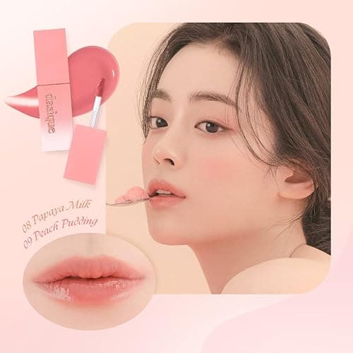 dasique Juicy Dewy Tint (08 Papaya Milk) 0.12 oz | Light Application with moisture | Long Lasting & wearing Glossy Lip Stain, Non-sticky | Vegan, Cruelty-free | Korean makeup | stocking stuffers thumbnail 5
