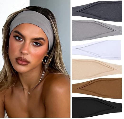 TERSE Headbands for Women Hair Bands for Women’s Hair Non Slip Women Thick Headband Stretchy Sweat Bands Headbands for Yoga Workout Every Day Basic Fashion Accessories - Image 1