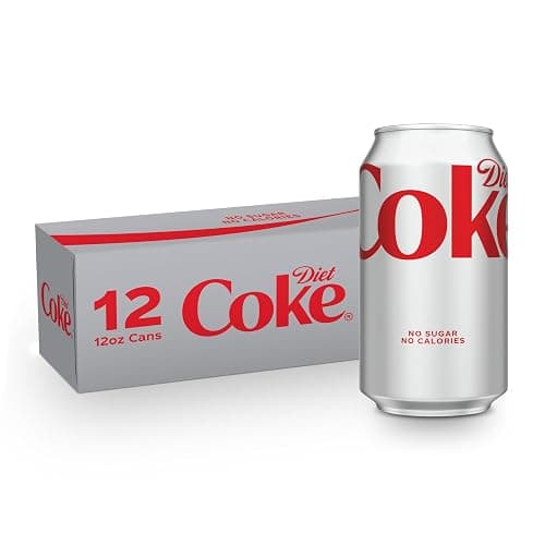 Diet Coke Soda Soft Drink Cans, 12 fl oz, 12 Pack | No sugar, no calories, 46 mg caffeine per can - Image 1