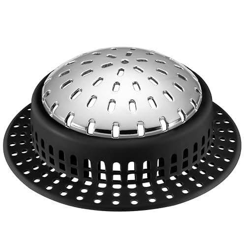 Aluvor Shower Drain Hair Catcher, Shower Drain Cover, Bathtub Drain Hair Catcher for Pop-Up & Regular Drains - Image 1