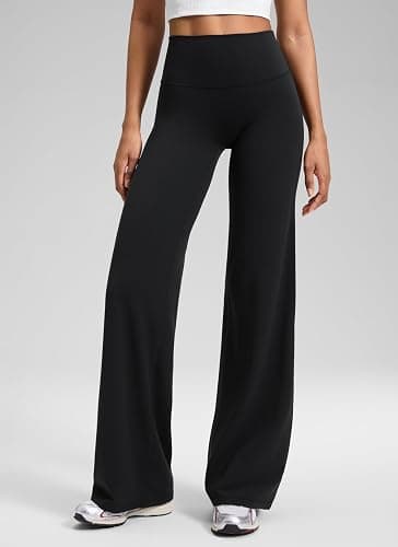 CRZ YOGA Softretch Wide Leg Pants 28"/30"/32" | No Front Seam, Ultimate Comfort, Next to Skin, Yoga, Casual, High Waisted, for Women thumbnail 2