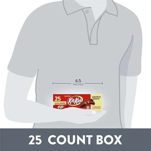 KIT KAT Milk Chocolate Wafer Snack Size, Candy Pantry Pack, 12.25 oz (25 Pieces) thumbnail 4