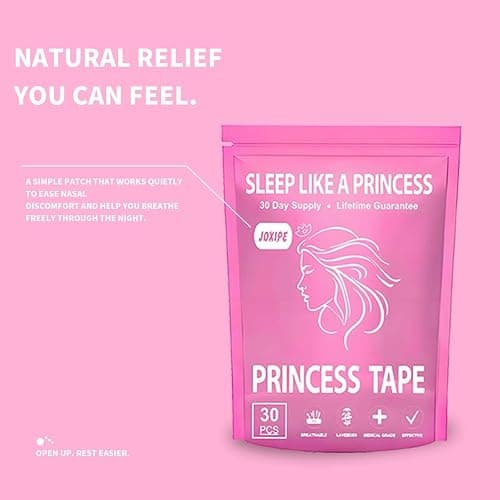 joxipe (4 Packs) Pink Anti-snoring Strips Improve Nasal Breathing and Reduce snoring. Gentle Transparent Tape Strips, Painless Removal and Low-Allergy Tape - Sleep Mouth Tape thumbnail 3