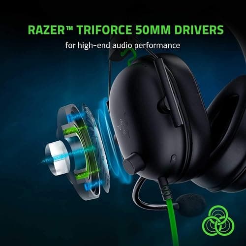 Razer BlackShark V2 X Gaming Headset: 7.1 Surround Sound - 50mm Drivers - Memory Foam Cushion - For PC, PS4, PS5, Switch - 3.5mm Audio Jack - Black thumbnail 2
