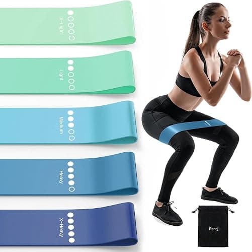 Resistance Bands for Working Out, Elastic Pilates Flexbands for Physical Therapy Yoga, Stretch Exercice Loop Bands for Booty Legs - Image 1
