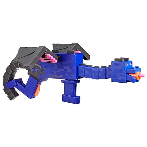 NERF Minecraft Ender Dragon Blaster, 4-Dart Internal Clip, 12 NERF Elite Foam Darts, Design Inspired by Mob in The Game thumbnail 7