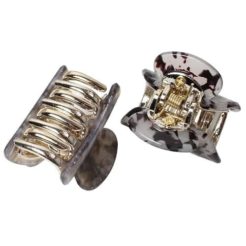 1.57 inch Small Acrylic Hair Claw Clips for Girls and Women Marbling Hair Clips,Plastic No-Slip Grip Jaw Hair Clip Hair Jaw Clamp,Pack of 12 thumbnail 7