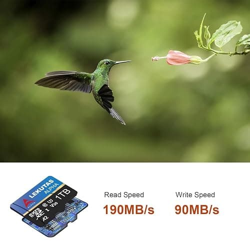 LEKUTAS 1T(999GB) Micro SD Card, microSDXC UHS-I Flash Memory Card TF Card, High Read Speed 120MB/s, C10, U3, A2, V30, for Full HD, 4K UHD Video Recording thumbnail 4