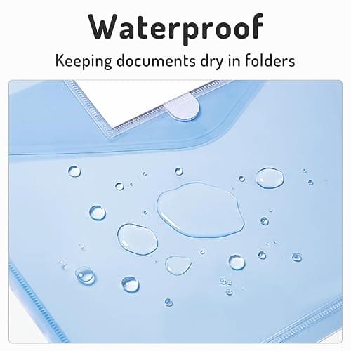 Forvencer Binder Pocket, 10 Pack Super Heavyweight Plastic Folders with Tight Closure, Binder Folders Side Loading, 3 Ring Binder Pocket, Binder Dividers with Pockets, Letter Size, Pastels Series thumbnail 7