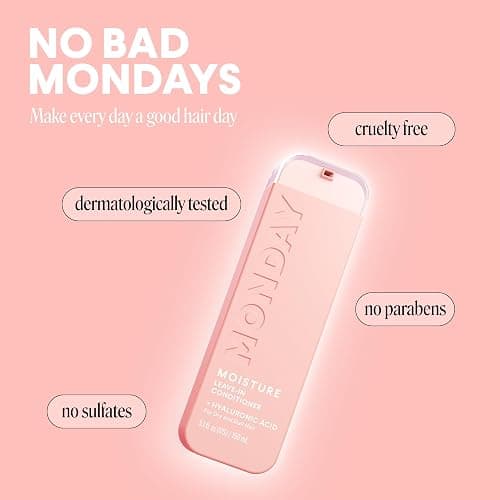 MONDAY HAIRCARE MOISTURE Leave in Conditioner with Hyaluronic Acid, Jojoba & Almond Oil, Shea Butter& Wheat Protein for Dry & Dull Hair 150mL thumbnail 5