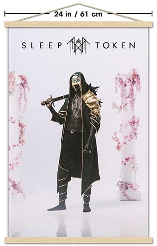 Trends International Sleep Token - Caramel Wall Poster with Magnetic Frame, 34L x 22.4W, Print and Beechwood Hanger Bundle thumbnail 4