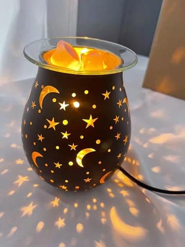 Wax Warmer for Scented Wax,Electric Glass Wax Melt Warmers Birthday Gift,Star Night Light Wax Burner Melter,Scented Oil Candle Warmer Wedding for Girl,Mom,Wife,Husband,Sister thumbnail 7