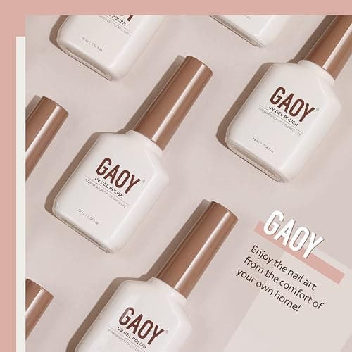 GAOY Sheer Light Pink Gel Nail Polish, 16ml Jelly Milky White Peach Translucent Color 1352 UV Light Cure Gel Polish for Nail Art DIY Manicure and Pedicure at Home thumbnail 6