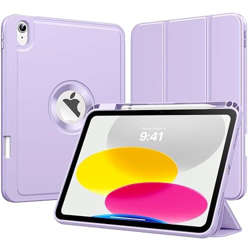 MoKo for iPad (A16) 11th Generation 2025 11-inch/10th Generation 10th 2022 10.9 inch Case with Pencil Holder, Smart Trifold iPad Case with Soft TPU Back Stand Cover, Auto Wake/Sleep, Taro Purple - Image 1