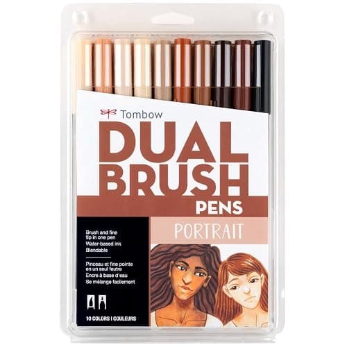 Tombow Dual End Brush Pen Sets (Portrait) 1 pcs sku# 1831960MA - Image 1