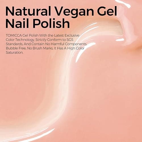TOMICCA Nude Gel Nail Polish,15ml Sheer Light Nude Gel Polish | Soak Off UV LED Cure Needed，Jelly Translucent Color Long Lasting，French Nail Art Salon DIY Manicure Gift for Women thumbnail 4